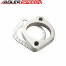 US SHIP A Set Of 2.25" 2-Bolt Exhaust Flange And Exhaust Gasket For 2 Bolt Flange US