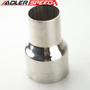 Universal Stainless Steel 3" ID To 2.25" OD Exhaust Reducer Connector Pipe 5" OL