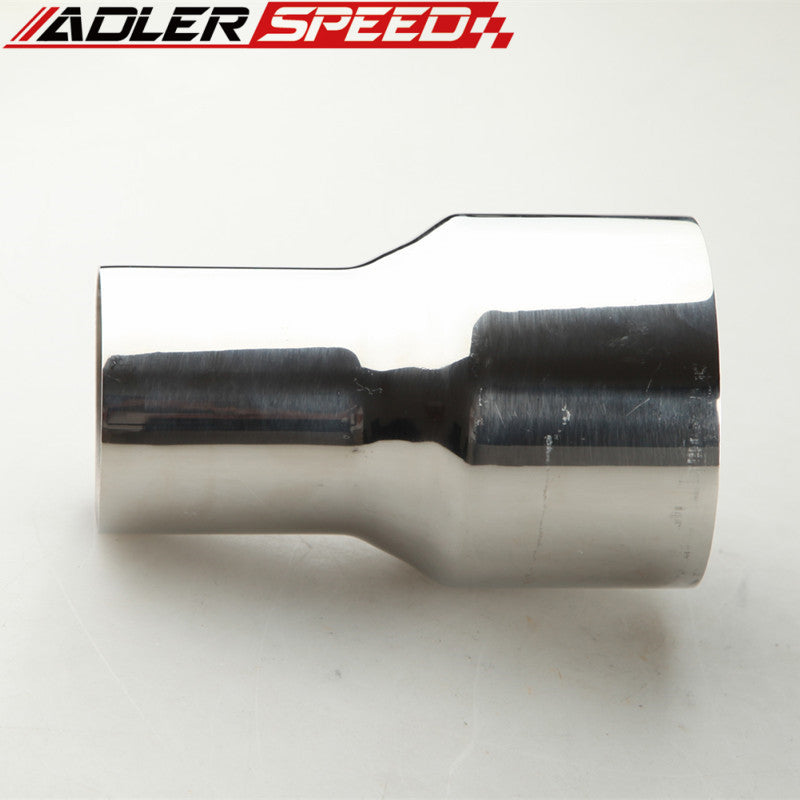 US SHIP 76MM (3") ID To 57MM (2.25") OD SS Flared Exhaust Reducer Connector Pipe