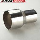 Universal Stainless Steel 3" ID To 2.25" OD Exhaust Reducer Connector Pipe 5" OL