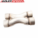 Universal Aluminized Steel Exhaust Crossover X Pipe 2.25" /2.5"/3" Inlets & Outlets