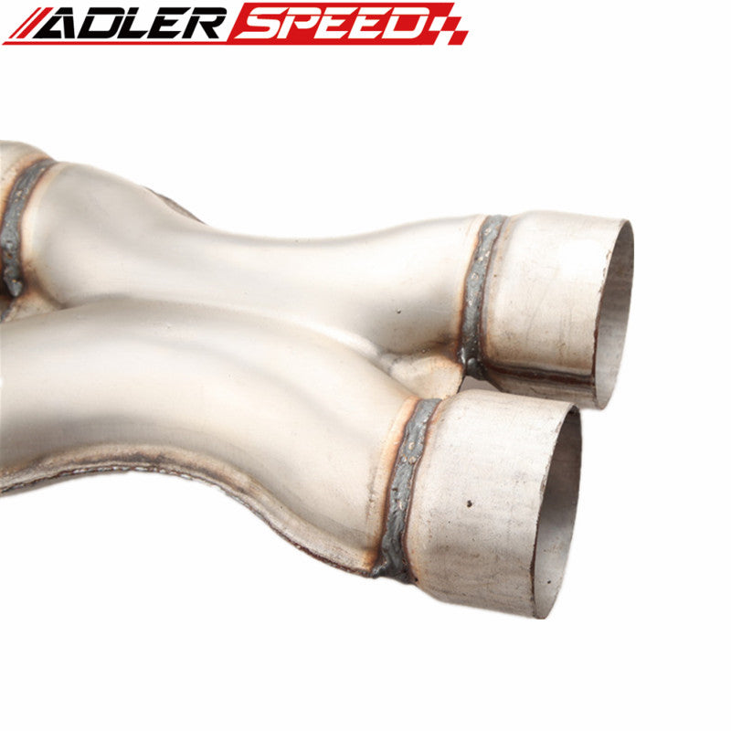 Universal Aluminized Steel Exhaust Crossover X Pipe 2.25" /2.5"/3" Inlets & Outlets