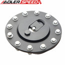 Aluminum Billet Fuel Cell Cap Flush Mount 12 Bolt Black /Silver /Polished Anodized