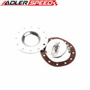 Aluminum Billet Fuel Cell Cap Flush Mount 12 Bolt Black /Silver /Polished Anodized