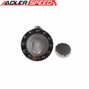 Billet Fuel Cell Fast Fill Filler Neck Aluminum 45 Degree 12 Bolt Flange Black /Silver