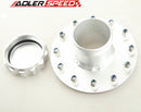 US SHIP Billet Fuel Cell Fast Fill Filler Neck 12 Bolt Flange Aluminum Silver /Black
