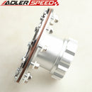 US SHIP Billet Fuel Cell Fast Fill Filler Neck 12 Bolt Flange Aluminum Silver /Black