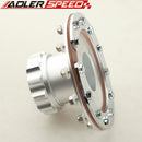 US SHIP Billet Fuel Cell Fast Fill Filler Neck 12 Bolt Flange Aluminum Silver /Black