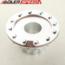 US SHIP Billet Fuel Cell Fast Fill Filler Neck 12 Bolt Flange Aluminum Silver /Black
