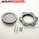 US SHIP 4" OD 7613A Billet Aluminum Fuel Cell Cap Assembly For JAZ Fuel Cells Black /Silver Anodized