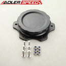 4" OD 7613A Billet Aluminum Fuel Cell Cap Assembly For JAZ Fuel Cells Black /Silver