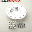 US SHIP Silver 4" OD Billet Aluminum Fuel Cell Cap Assembly for RCI Fuel Cells 7618A