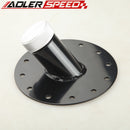 US SHIP Race Fuel Cell Tank 45 Degree Fast Fill Filler Neck w/Cap 12 Bolt Black