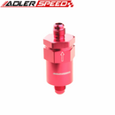 Billet Fuel Filter AN-6 AN6 6AN 30 Micron Filter Aluminum Anodized Blue /Red