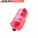 Billet Fuel Filter AN-6 AN6 6AN 30 Micron Filter Aluminum Anodized Blue /Red