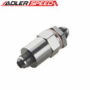 Billet Fuel Filter AN-8 AN8 8AN 30 Micron Filter Aluminum Anodized Black /Blue/Red/Silver