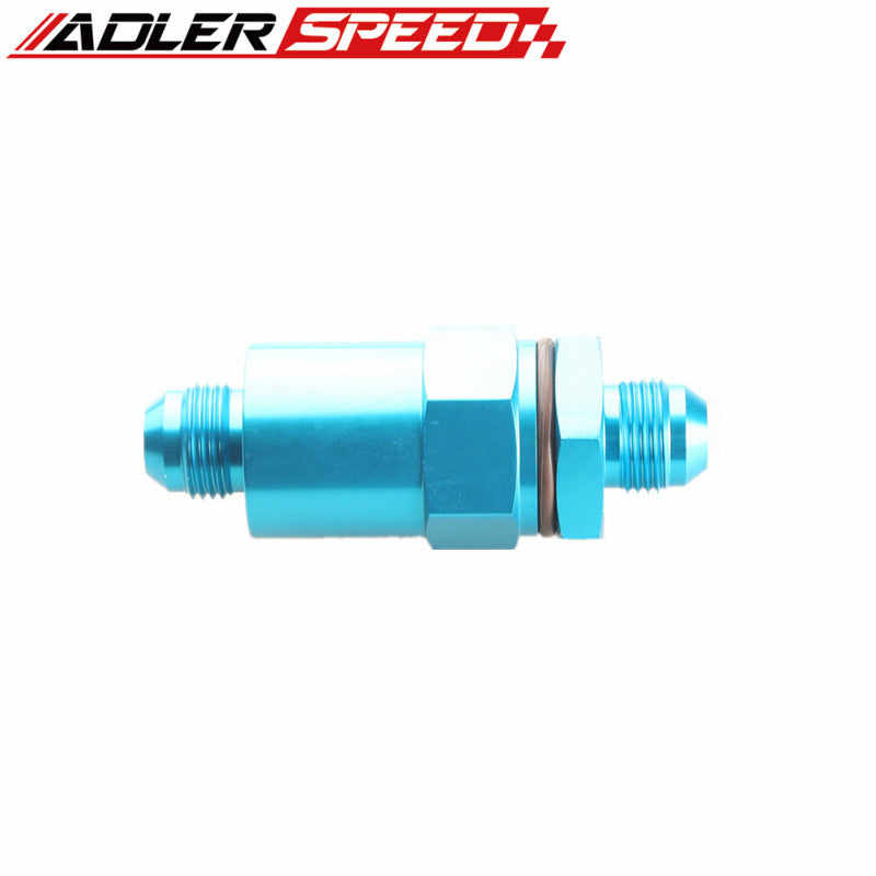 Billet Fuel Filter AN-8 AN8 8AN 30 Micron Filter Aluminum Anodized Black /Blue/Red/Silver