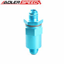 Billet Fuel Filter AN-6 AN6 6AN 30 Micron Filter Aluminum Anodized Blue /Red