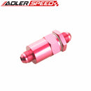 Billet Fuel Filter AN-8 AN8 8AN 30 Micron Filter Aluminum Anodized Black /Blue/Red/Silver