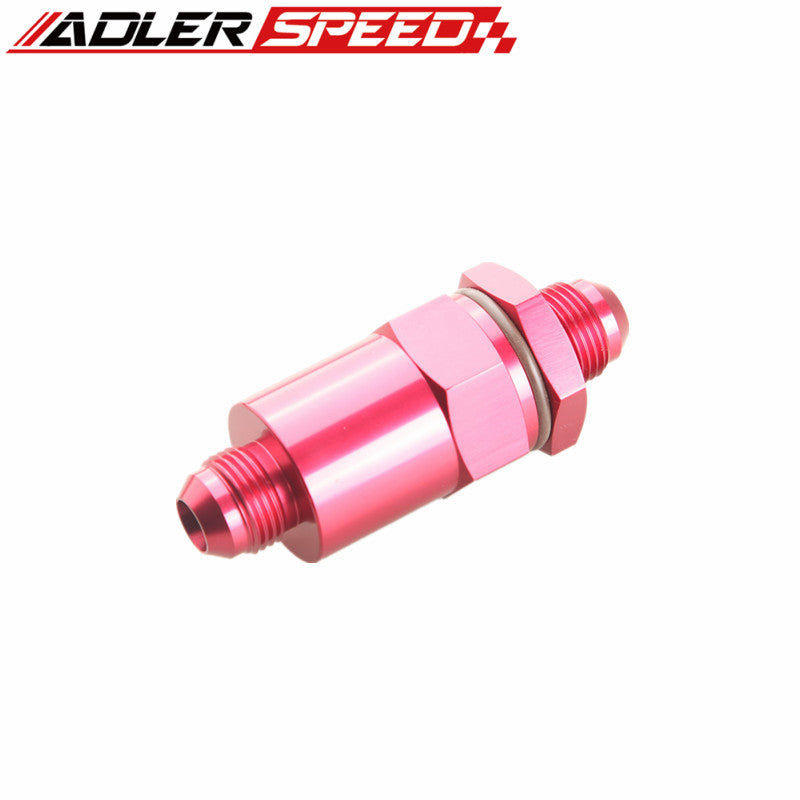 Billet Fuel Filter AN-8 AN8 8AN 30 Micron Filter Aluminum Anodized Black /Blue/Red/Silver
