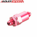 Billet Fuel Filter AN-8 AN8 8AN 30 Micron Filter Aluminum Anodized Black /Blue/Red/Silver