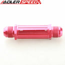 AN-10 AN10 10AN Anodized Billet Magnetic Fuel Filter 30 Micron Red /Black/Blue/Silver