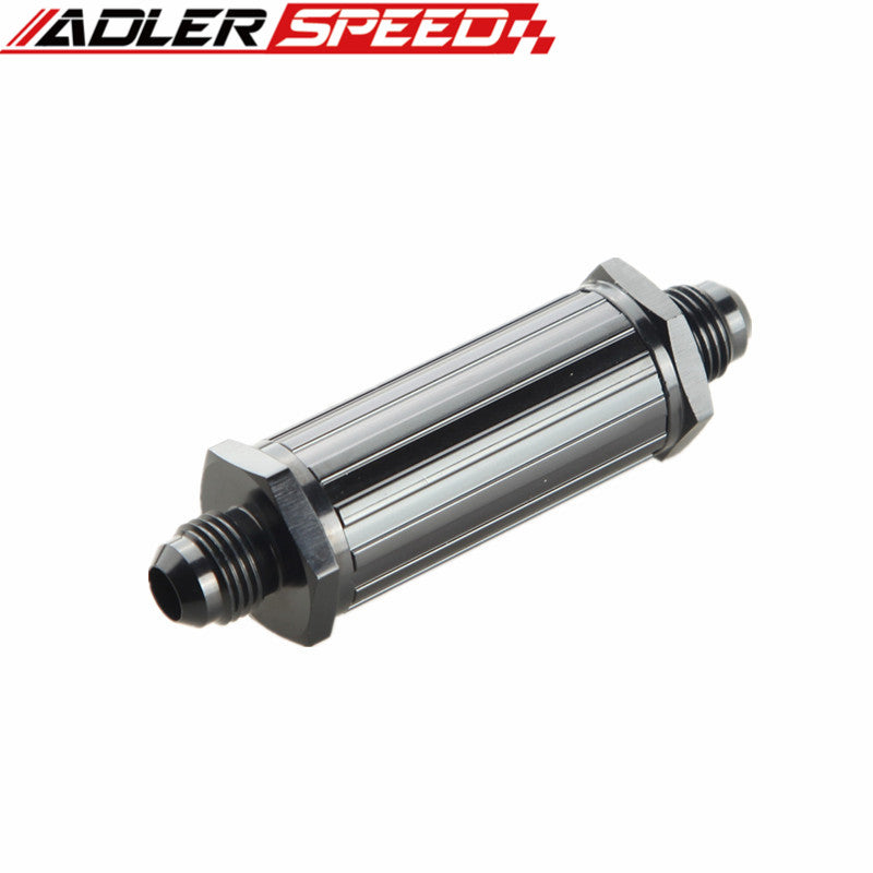 AN-6 AN6 6AN Billet Magnetic Fuel Filter 150 Micron Blue /Red /Black/Silver Anodized