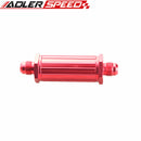 AN-6 AN6 6AN Anodized Billet Magnetic Fuel Filter 30 Micron Red /Blue/Silver/Black