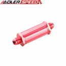 AN-6 AN6 6AN Anodized Billet Magnetic Fuel Filter 30 Micron Red /Blue/Silver/Black
