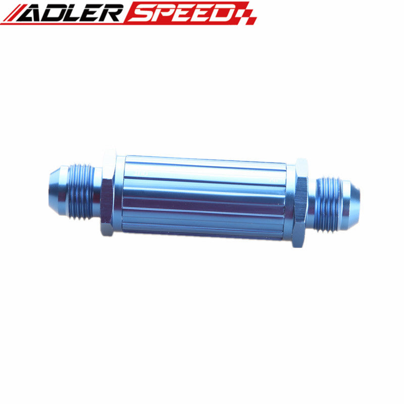 AN-10 AN10 10AN Anodized Billet Magnetic Fuel Filter 30 Micron Red /Black/Blue/Silver