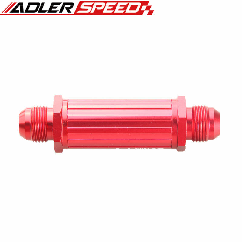 Filter 80an AN-8 AN8 8AN Red Anodised Billet Magnetic Fuel Filter 30 Micron