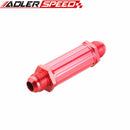 AN-8 AN8 8AN Red Anodised Billet Magnetic Fuel Filter 30 Micron