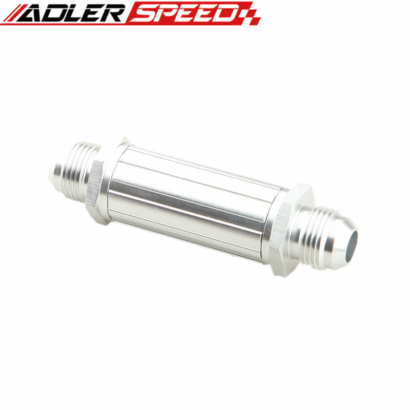 AN-8 AN8 8AN Red Anodised Billet Magnetic Fuel Filter 30 Micron