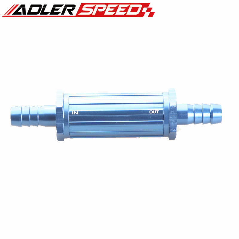 12mm Billet Magnetic Fuel Filter 30 Micron Red /Blue/Silver Anodized