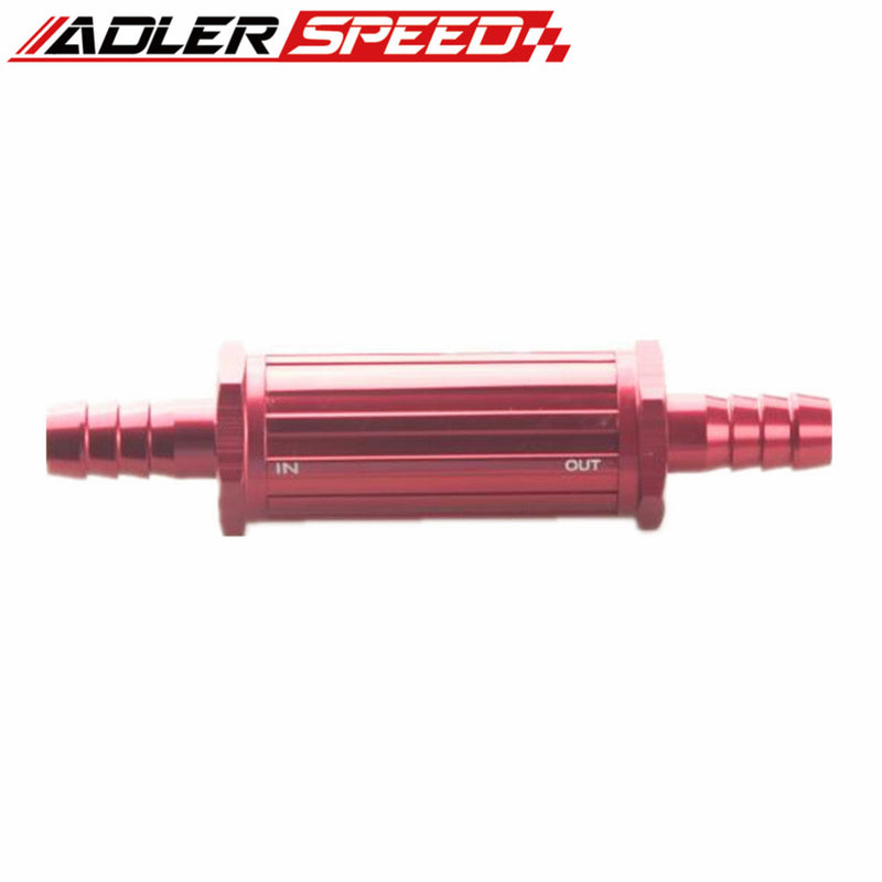 12mm Billet Magnetic Fuel Filter 30 Micron Red /Blue/Silver Anodized