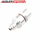 6AN Male To 6AN Female High Flow Billet Turbo Oil Feed Line Filter 30 Micron Black/Blue/Red/Silver