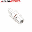 8AN Male To 8AN Female High Flow Billet Turbo Oil Feed Line Filter 150 Micron Black/Blue/Red/Silver