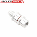 6AN Male To 6AN Female High Flow Billet Turbo Oil Feed Line Filter 80 Micron Black/Blue/Red/Silver