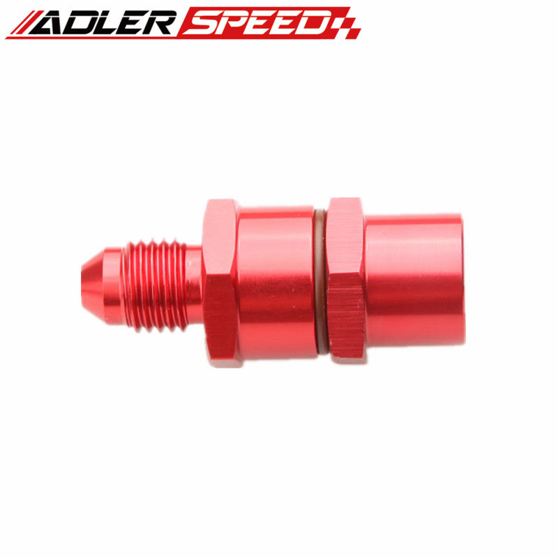 4AN Male To 4AN Female High Flow Billet Turbo Oil Feed Line Filter 150Micron Red/Blue/Black/Silver