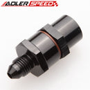 3AN Male To 3AN Female High Flow Billet Turbo Oil Feed Line Filter 150 Micron Black/Blue/Red/Silver