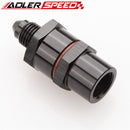 6AN Male To 6AN Female High Flow Billet Turbo Oil Feed Line Filter 30 Micron Black/Blue/Red/Silver