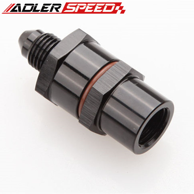 4AN Male To 4AN Female High Flow Billet Turbo Oil Feed Line Filter 30 Micron Red/Black/Blue/Silver