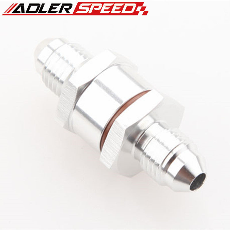 3AN Male To 3AN Male High Flow Billet Turbo Oil Feed Line Filter 80 Micron Blue/Black/Red/Silver
