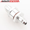 4AN Male To 4AN Male High Flow Billet Turbo Oil Feed Line Filter 150 Micron Red/Blue/Silver/Black