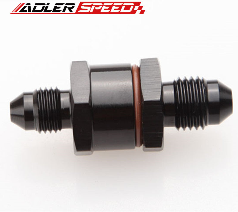 8AN Male To 8AN Male High Flow Billet Turbo Oil Feed Line Filter 150Micron Black/Blue/Red/Silver