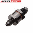 3AN Male To 3AN Male High Flow Billet Turbo Oil Feed Line Filter 150 Micron Blue/Black/Silver/Red