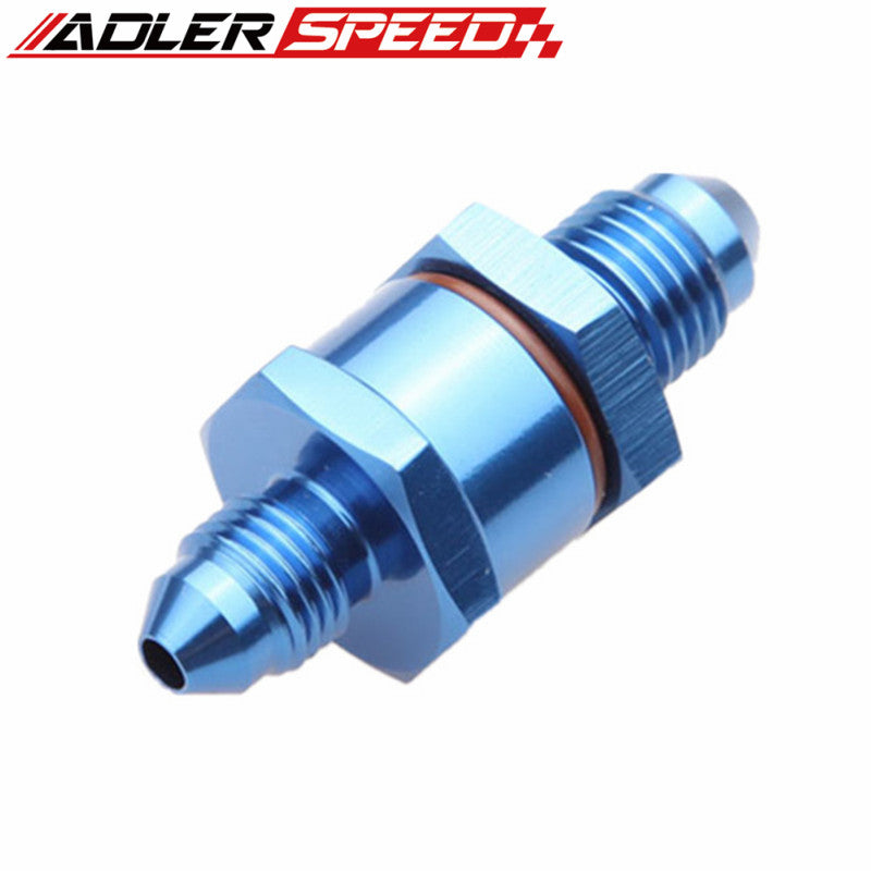 8AN Male To 8AN Male High Flow Billet Turbo Oil Feed Line Filter 150Micron Black/Blue/Red/Silver