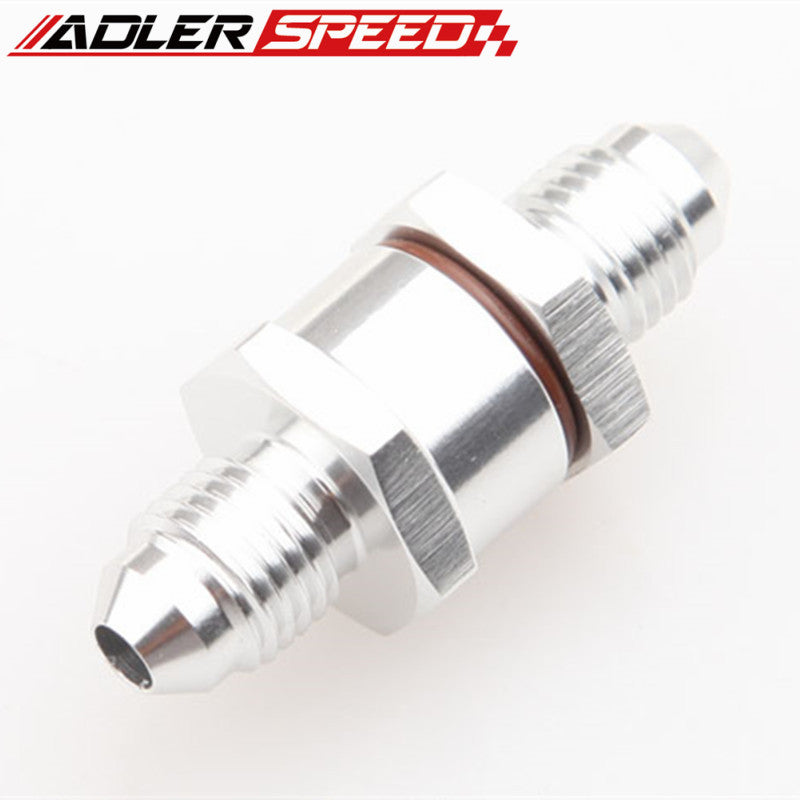 3AN Male To 3AN Male High Flow Billet Turbo Oil Feed Line Filter 150 Micron Blue/Black/Silver/Red