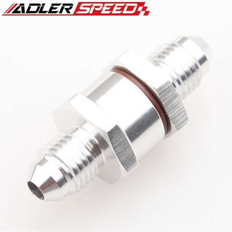 6AN Male To 6AN Male High Flow Billet Turbo Oil Feed Line Filter 150Micron Black/Blue/Red/Silver