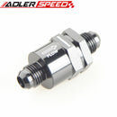 AN10 Aluminium Non Return One Way Check Valve Fuel EFI Fitting Adapter Black